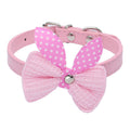 Wool Knitted Bow Pet Collar