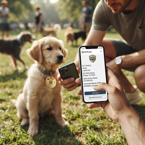 Smart NFC Pet ID Tag | Digital Dog Tag Without Subscriptions – AfriPaws